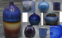 Peyshade Hall High Temperature Kilns of Art Glaze-High-temperature Kiln Changing Art Glaze-Blue Purple Department