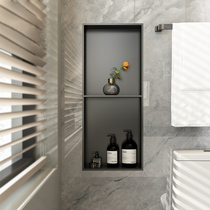 Stainless steel wall niche embedded separator toilet bathroom Shelf Metal Stainless Steel Wall Niches Finished Custom