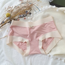  Bursting comfort for WANG gentle milkshake color modal seamless underwear womens mid-waist briefs girl cute