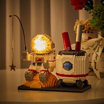 Compatible with Lego tiny granular building blocks adult difficult astronauts assembled boys and girls toy gifts