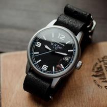 Overseas Navy ◇ Ancient vintage Soviet Navy military watch with calendar mechanical leather watch watch