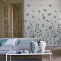 Yibili-British non-woven bottom hand-painted texture digital mural-butterfly flying