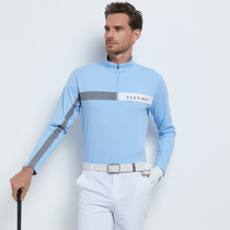 GOLF clothing mens long sleeve T-shirt breathable quick-drying stand collar mens GOLF Jersey casual business mens shirt