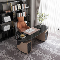 Italian minimalist desk home light luxury computer desk writing desk simple post modern designer creative book table