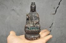 Guanshiyin Buddha statue Pure copper Guanyin Buddha statue sitting statue Guanshiyin Bodhisattva Buddha statue ornaments