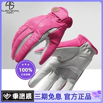 Alien Snail C5 Womens Section Motorcycle Gloves All Season Riding Sheepskin Gloves Breathable Anti-Fall Anti-Wear and anti-wear touch screen