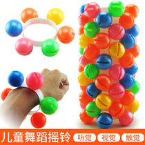 Childrens dance rattle baby hands and feet Bell baby wrist Bell dance Bell dance Bell kindergarten plastic bracelet wholesale