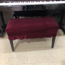 Golden velvet piano stool cover double dust stool set black single lifting piano stool cover