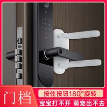 Anti-theft door inner anti-lock buckle extension outer door door device living alone girl door top door artifact anti-child opening door and window