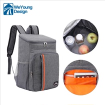 Portable backpack outdoor picnic waterproof leak-proof insulation bag thick Refrigerated insulation bag food fresh ice bag