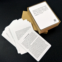 Double-sided new concept English text card One two three four volumes of bilingual learning recitation card