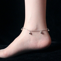 Ethnic wind red rope Bell anklet safe womens retro Tibetan Miao Silver Bell anklets will ring Korean Chinese style