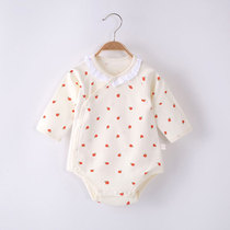 Newborn baby clothes summer thin baby conjunction clothes pure cotton-coat and summer clothes crawling monk clothes