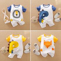 Childrens clothing cross - border summer new baby clothes short - sleeve cross - border in the wind baby short - climb connecting clothes