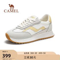 Camel outdoor shoes 2021 autumn new retro forrest gump shoes ins wind casual all-match contrast color sports shoes womens trend