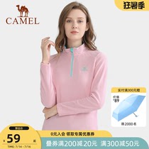 Camel outdoor fleece jacket Mens and womens fleece sports half-chain jacket sweater stormtrooper jacket liner autumn