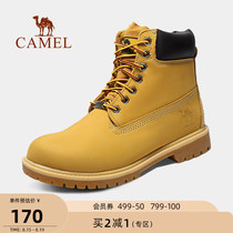 (Clearance)Camel mens shoes Winter womens boots Casual shoes Tooling boots Hiking shoes Rhubarb boots official flagship store