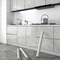 Cabinet sticker renovated special thickened old furniture renovated self-adhesive rock plate light and luxurious kitchen cabinet door change color film