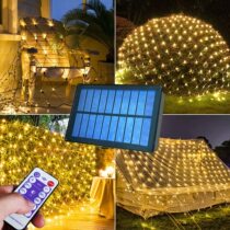 Solar Outdoor Patio Waterproof LED Full Star Garden decorated villa Balcony Lights Christmas Day string lights