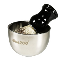 Bluezoo Men Care Shaving Foam Shaving Foam Shaving Cream Set Accessories Stainless Steel Shaving Soap Bubble Bowl Large