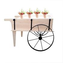 European style solid wood flower flower shop floor outdoor floating car promotion table supermarket promotion flower solid wood flower stand