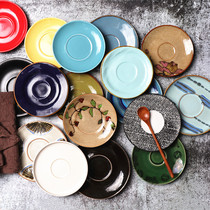 Flawed creative ceramic dish dessert dish home spit snack plate Pickles dish dish round cold dish dish dish