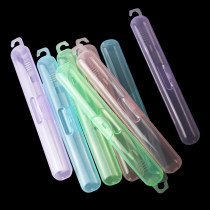 Toothbrush box travel box portable box toothbrush hanging rack toothbrush sticking wall-mounted frame toothbrush plastic color box toothbrush PP box