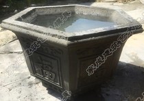 Factory direct hexagon lucky word European cement flowerpot mold decoration orchid railing Roman column