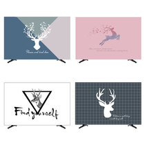 Nordic deer TV dust cover hanging LCD 55 inch 50 curved surface 65 cover cloth computer TV set wall hanging