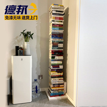 Invisible bookshelf floor containing shelf Easy provincial space Small shelf Living room Economy Type of installation Internet Red Bookshelf