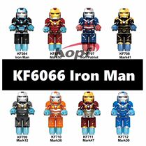 Kefeng building blocks KF6066 superhero Iron Man IromMan assembly people Child toy bag