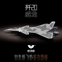 Fly North guo sai festival J-20 Veyron 2 high-fidelity can fly stealth fighter Liu paper airplane