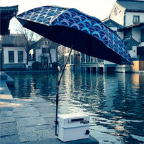 Hyun Shark Vientiane Fishing Umbrella Folding Rainproof Sunscreen Portable Outdoor Diameter 2 m Aluminum Alloy Sunshade Fishing Umbrella