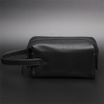 Mens handbag handbag handbag hand held new handbag male genuine leather casual head layer cow leather washing bag soft leather large capacity