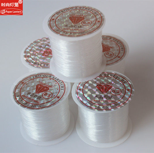 Transparent crystal lantern fish line handmade DIY jewelry accessory line bead material paper flower lantern accessories rope
