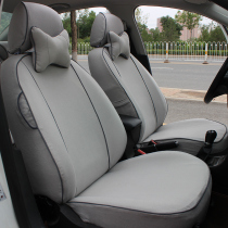 Pure cotton cloth art car seat set for four seasons universal cushion sleeve speed tenxuan exclusive full-package cotton linen seat cover