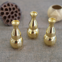 Pure copper Mengshan food bottle food instrument tube Manna water tank rice pot Buddhist Buddhism