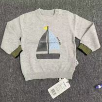 E056 baby boy BB boy round-collar-knitted sweatshirt B91107-1128S