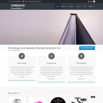 Chinese and English bilingual full-screen responsive adaptive foreign trade enterprise website template PHP source code with background SEO