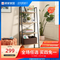 Gujia home kitchen shelf Bathroom function rack Living room floor-to-ceiling multi-layer shelf Balcony shelf iron frame XJ