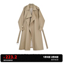 MOOTI Spring and autumn temperament Inn windweaters 2022 new medium length implom 100 hitch a small taller coat