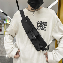 Small crowdphone bag Backpack Strap Functions Wind Single Shoulder Strap Skew Satchel Personality Small Chest Bag Wide Harness Tide Male