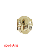 520 light gold small button ingot buckle iron buckle buckle 2cm gift box lock cow head buckle special mini lock buckle