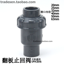 Taiwan sanli UPVC check valve Plastic flap check valve PVC check valve check valve vertical horizontal universal