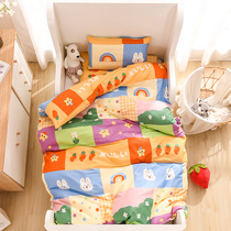 Kindergarten quilt three-piece cotton nap quilt Cotton childrens six-piece baby winter quilt bedding