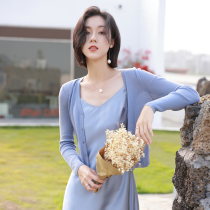 Tencel Cardigan Womens Early Autumn 2021 Lyocell Long Sleeve Knitted Sunscreen Womens Thin Air Conditioning Shirt Summer