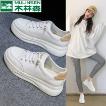 Wood Linson Thick Bottom Small White Shoes Women Shoes 2022 Spring New Web Face 100 Hitch Casual Shoes Sports Breathable Plate Shoes H