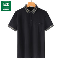 Mulinsen short sleeve T-shirt men's summer thin 2022 new middle-aged father cotton shirt casual clothes