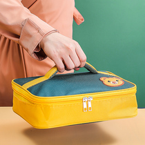 Aluminum foil hand carry rice pocket Flat lunch box handbag Bento bag with rice insulation bag Rice packaging Primary school children