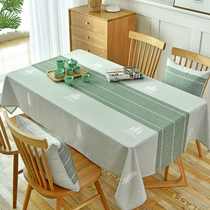 Odorless tpu Nordic hipster tablecloth waterproof and oil-proof no-wash anti-hot rectangular table coffee table tablecloth ins Wind